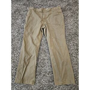 Carhartt Work Pants Men Size 40x30 Khaki Beige Stretch Straight Leg Relaxed Fit